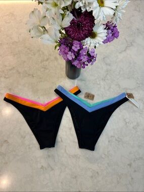 NWT PINK V-FRONT ITSY BIKINI BOTTOM - BUNDLE